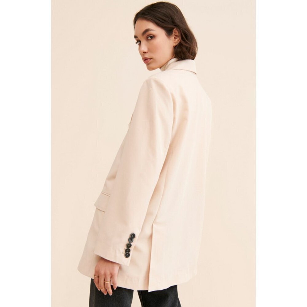 Free People We the Free Apricot Jay Oversized Blazer Size Medium 23304 - Picture 3 of 10